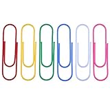 Drema 4-Inch Large Paper Clips,30pcs Jumbo Paper Clips Vinyl Coated Giant Paper Clips for Files(10CM...