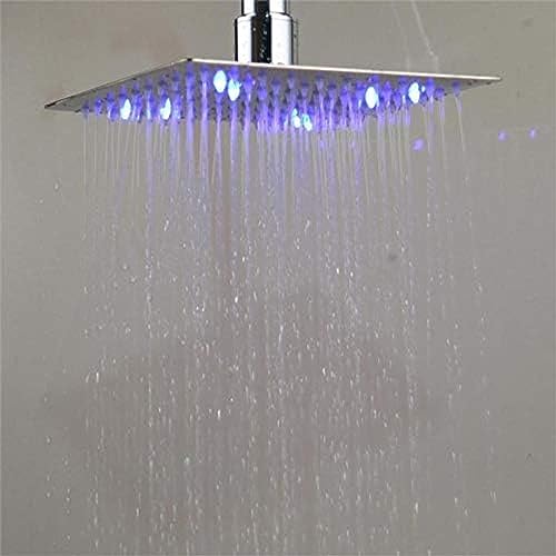 Robinet de douche LED 8 pouces avec mitigeur de baignoire encastrable - 6