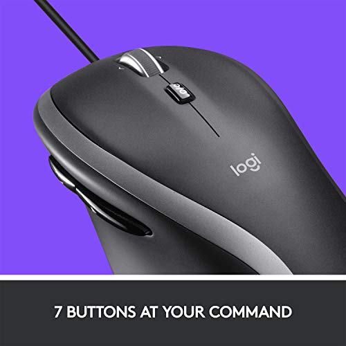 Logitech M500S Advanced Corded Mouse With Advanced Hyper-Fast Scrolling & Tilt, Customizable Buttons, High Precision Tracking With Dpi Switch, Usb Plug & Play #TOP3