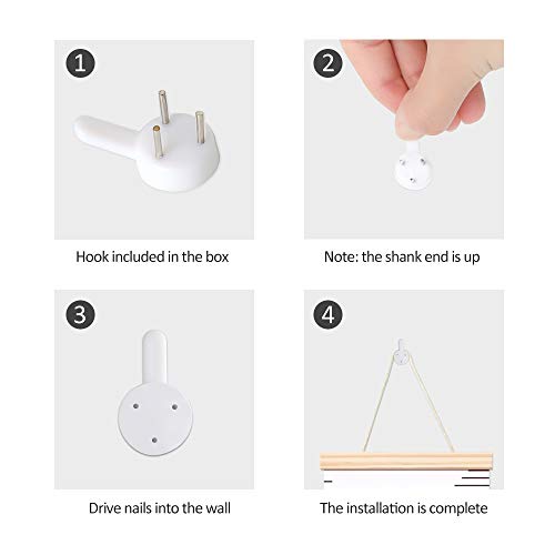 Growth Charts For Kids, Harebe Removable Canvas Wall Hanging Growth Height Chart For Home Decoration, Ruler Wall Decor For Kids, Child Boy Girl - Macaron Blue #TOP6