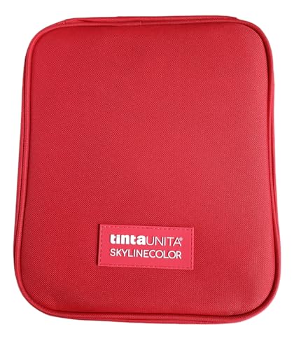 Maletín de Poliéster Skylinecolor Art Box 110 Colores Tinta Unita Rojo y Negro