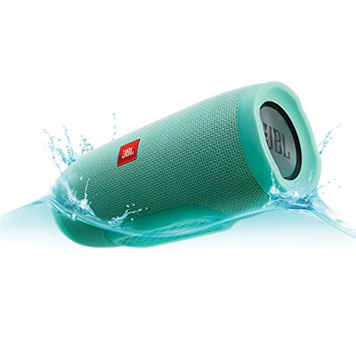 Image of JBL Charge 3 by Harman Portable Bluetooth Speaker with Upto 20 Hours Playtime, Built-in 6000 mAh Powerbank & IPX7 Waterproof (with Mic, Teal)