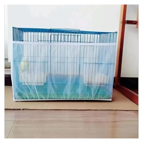 Filet de protection pour cage à oiseaux bleu, taille réglable 190-250cm - 7