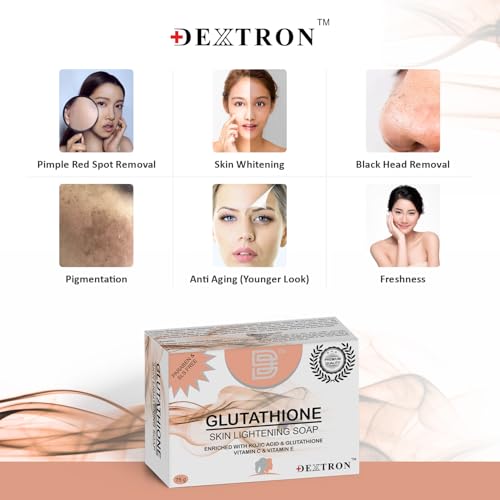 Image of Glutathione Skin Lightening Soap Vitamin C & E Soap For Women & Men Skin Whitening Soap For All Skin Types(PACK OF 9)