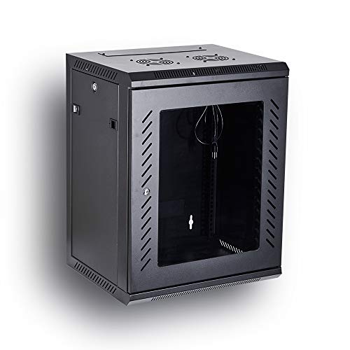 KENUCO [Fully Assembled] Deluxe IT Wall Mount Cabinet  Server Rack 