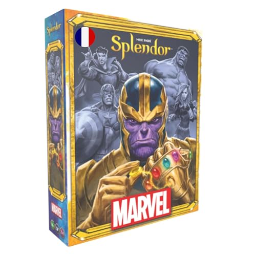 Asmodee - Splendor: Marvel - Jeu de Société pour Adultes et Enfants Dès 10 Ans - Jeu de Stratégie - Rassemblez Vos Super Héros Marvel - 2 à 4 Joueurs - 30 Min - en Français - Space Cowboys