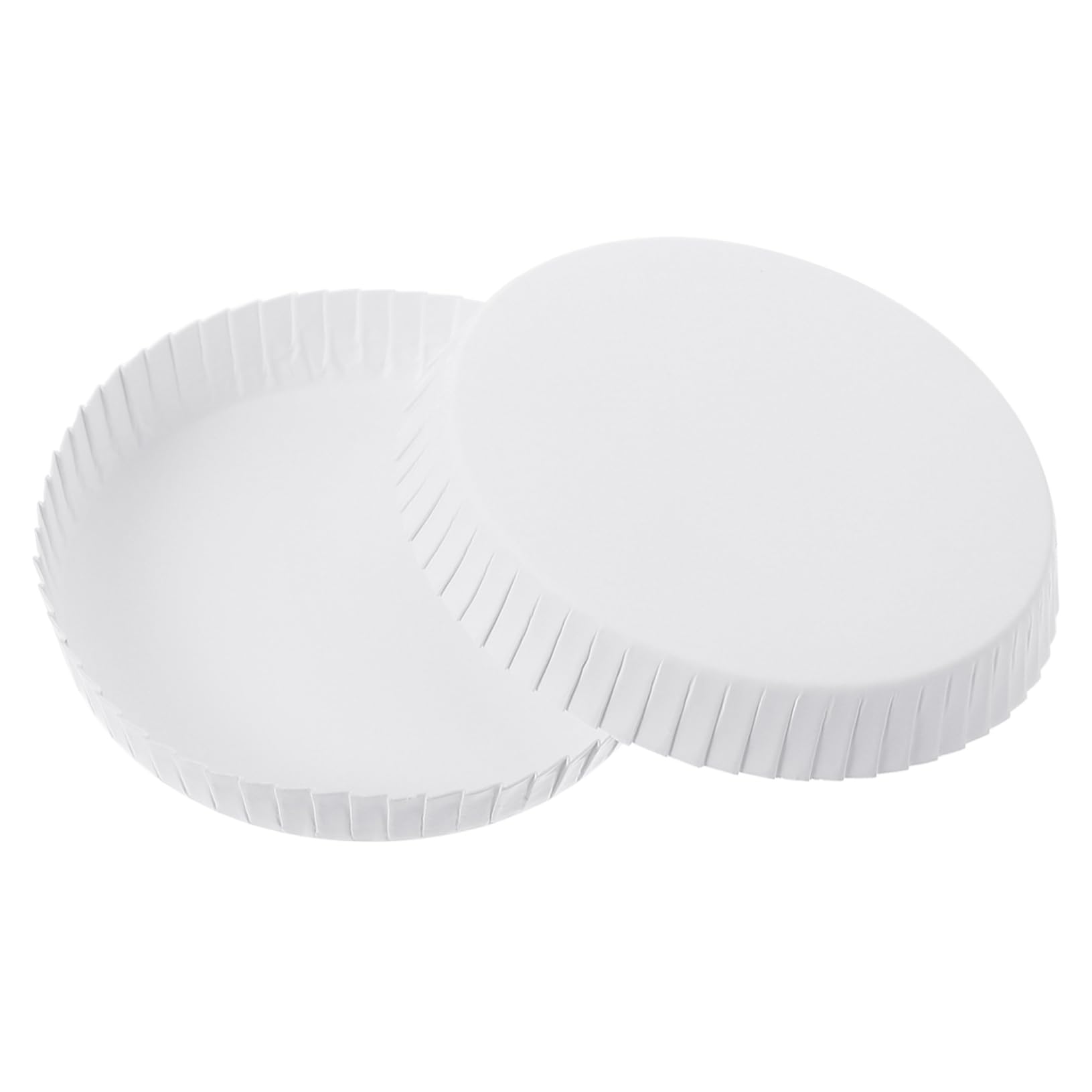 Gogogmee 100 Pcs Disposable Cup Covers Paper Cup Lids for Tea Coffee Milk Tea Easy to Use for Home Office Ktv Hotels