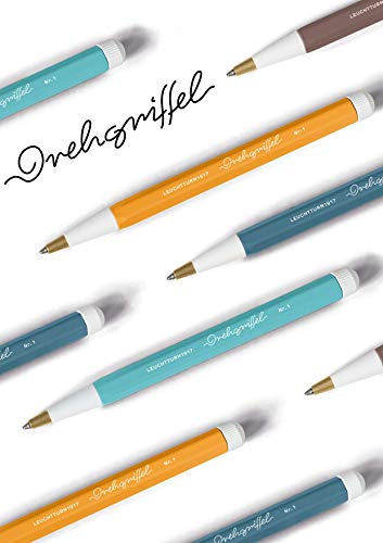 Image of LEUCHTTURM1917 Ball Point Pen Drehgriffel No.1 Rising Sun | Royal Blue Ink, Drehgriffel No. 1, 0.7mm Tip, Journal Pen, Office Writing Pen, Stationery Gift