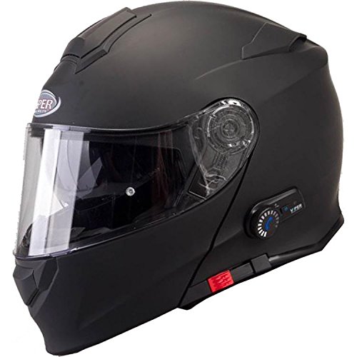 Viper RS-V171 BL+ 3.0 Flip Up Bluetooth Motorcycle Helmet - Matt Black