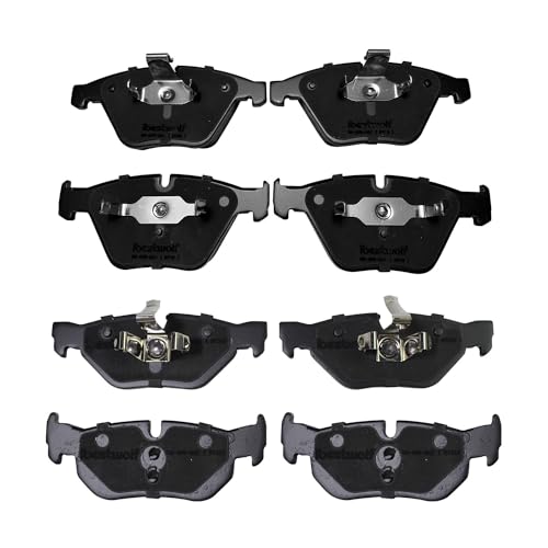 IBESTWOLF Front and Rear Ceramic Brake Pads for 2007-2013 BMW 328i 2007-2008 328xi for 2009-2013 328i xDrive for 2013-2015 BMW X1, Disc Brake Pad Replacement P-918 P-1267