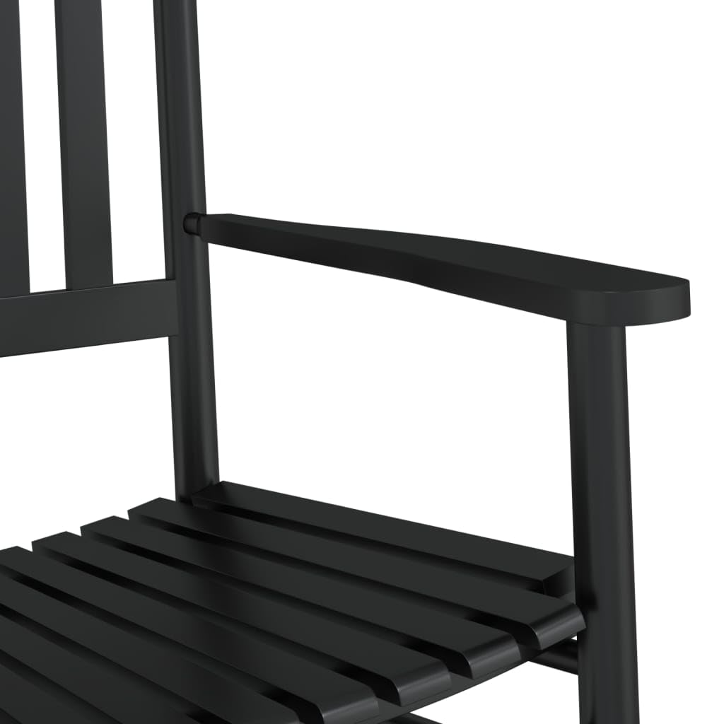 Homgoday Sedia a dondolo con tavolo pieghevole in legno massello di pioppo nero, sedie da giardino, bistro sedia seduta per terrazza balcone adatta per uso interno ed esterno