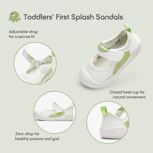 Image of Balabala Baby Toddler Walking Shoes Boys Girls Slip On Sandals Kids Water Shoes Barefoot Shoes Breathable Mesh Lightweight
