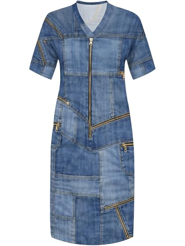 Image of PinkPatty Women's Oversize V Neck Short Sleeve Maxi Dress with Pockets