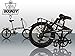 Bounty Citylite Faltrad | Leichter Aluminiumrahmen | 6-Gang Shimano Schaltung mit Revo Shifters...
