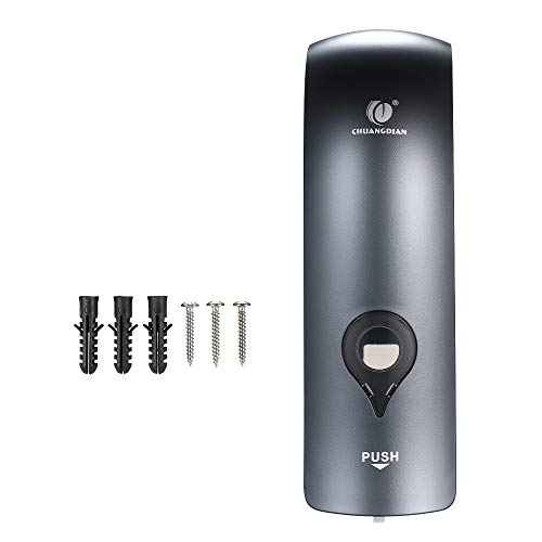 Decdeal – Suporte de dispensador de sabonete manual de cabeça única para parede com 300 ml, gel de b