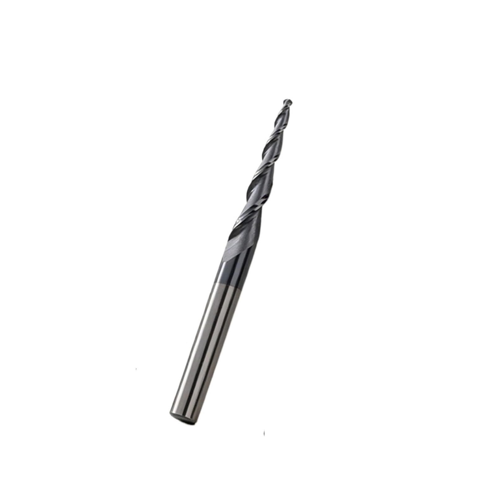 Fresa de bola cónica CNC de carburo tungsteno R1.0x15x3.175mm