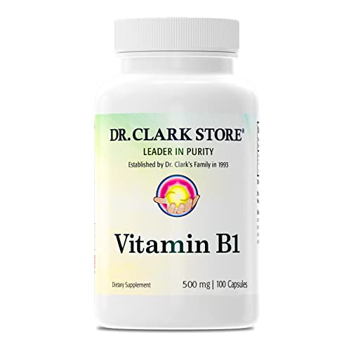Dr. Clark Vitamin B1 Supplement, 500Mg, 100 Capsules #TOP27