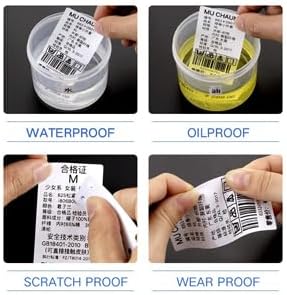 B1 B21 B3S Label Maker Tape, 3 Rolls Adapted Label Print Paper Mini Labels Sticker 1.57"x 1.18" (40x30mm) Standard Laminated Office Container Labeling Tape Replacement for B1 Label Maker (White) - Image 4