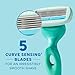 Schick Hydro Silk Ultra Sensitive Razor for Women | Womens Razor for Sensitive Skin, 5 Blade Razors for Women, Womens Razors for Shaving, Includes 1 Handle & 5 Refills