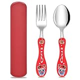 Juego de Auto Cubertería Infantil Acero Inoxidable, Niños y Niñas.