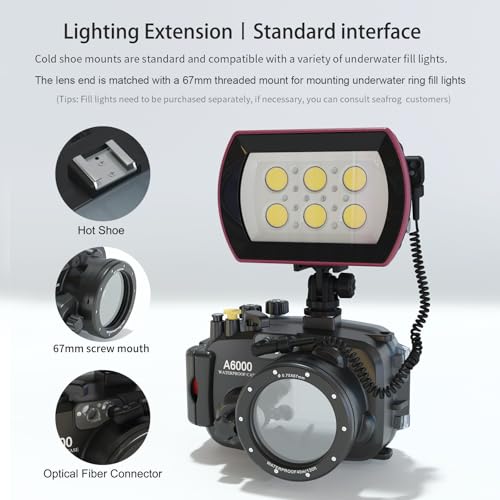 Image of A6000 Underwater Camera Housing, Professional Waterproof Case, IPX8 Rated 130ft Depth, Drop-Proof, Freeze-Proof (YH-A6000)
