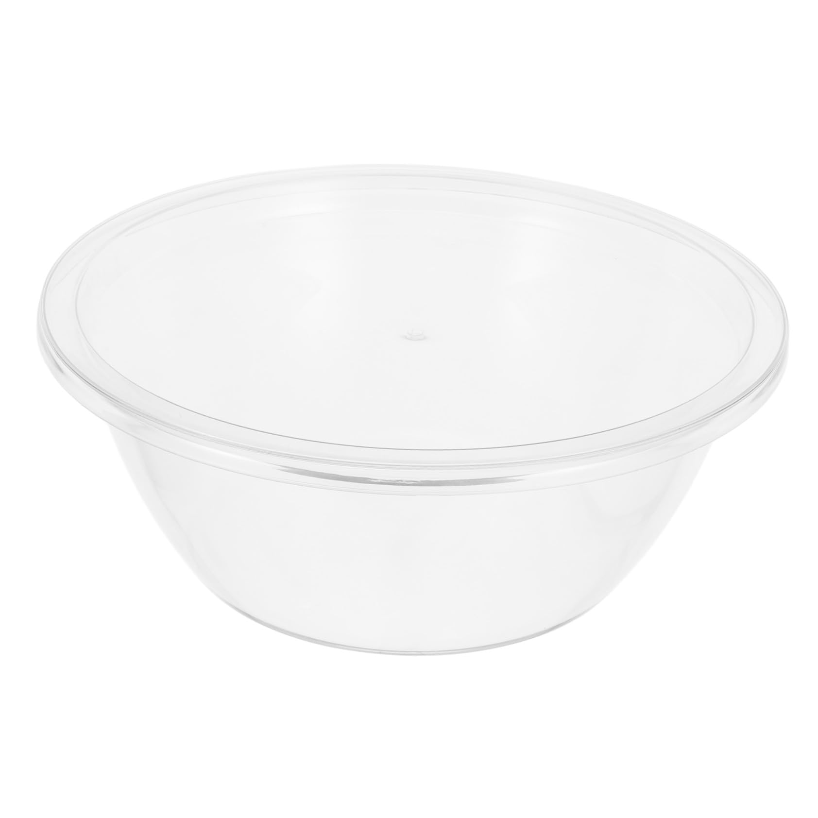 TOYANDONA Ciotola Trasparente Grande per Impasti con Coperchio, Plastica Resistente e Superficie Antiaderente per Preparare e Conservare Impasti e Insalate