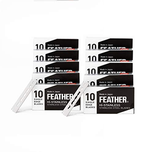 Feather Fhs-10 Hi-Stainless Blades (10)