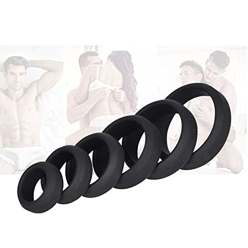 Wenky Anelli in Silicone Medico Uomo - 6 Pezzi