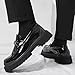 Imagen de Boaobaihuo Mocasines de charol con plataforma para hombre