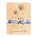 Sugeru Geldgeschenke Verpackung aus Holz 12 x 9 cm - Wunscherf&uuml;ller - Geldgeschenk Geburtstag - Angler Geschenk - Fahrrad Geschenke - Geldkarte Geburtstag - Reisegutschein Verpackung (L&ouml;wenzahn)