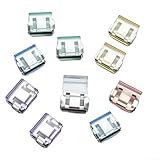 10-teiliges Schiebefensterschloss-Clip-Set mit Schienenriegel für sichere Fensterinstallation und Belüftung, aus PC und Metallkomponenten (zufällige Farbe)