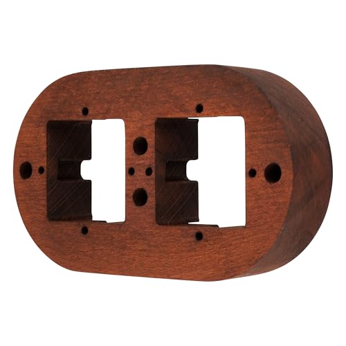 Adakat Retro Aufputzdose Buchenholz 2-fach