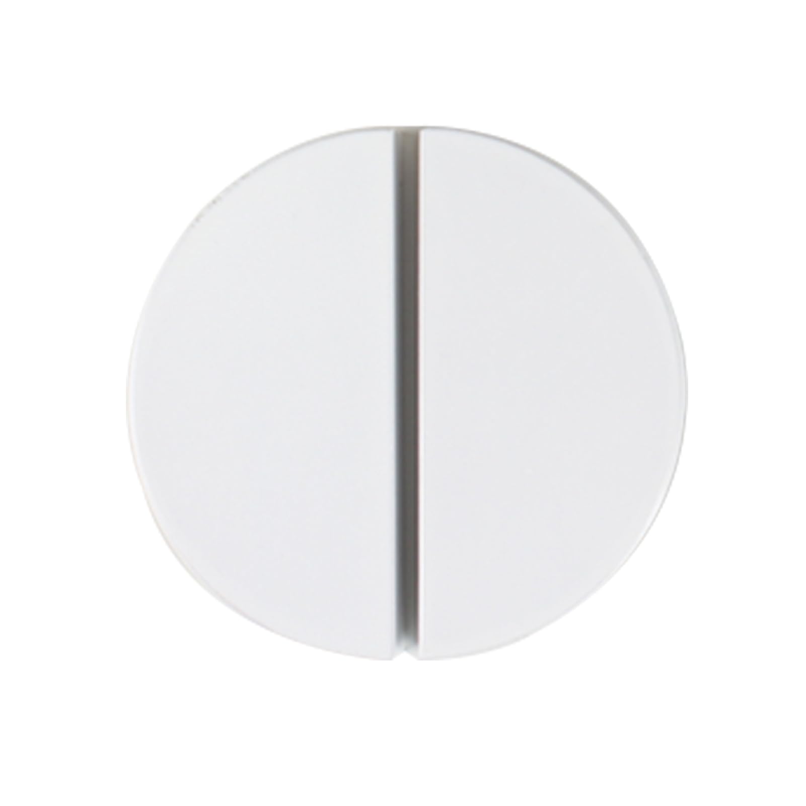 Dswzlqdxb White 2 Pieces Wooden Handle,Drawer Pulls Half Circle,Cabinet Knobs Decorative Semi Circle,Door Knobs Cupboard Handle Door Levers For Wardrobe,Book Cabinet,Hole Distance 64Mm (White)