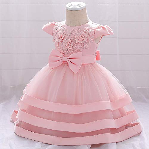 Lito Angels Baby meisjes jurken bruiloft bloemenmeisje jurk bloemen geborduurd - Image 4