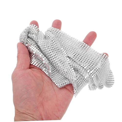 BESTYASH Metal Sequin Necklace for Women Disco Tie Sequin Evening Scarf Sparkle Party Tie Lightweight Scarf Necklace Chain3