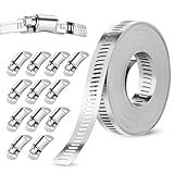 Photo Gallery glasflength 5m fascette stringitubo metalliche in acciaio inox 304, fascette stringitubo regolabili con 12 pezzi di morsetto per tubi di gas domestici tubi dell acqua tubi automobilistici Photo Gallery glasflength 5m fascette stringitubo metalliche in acciaio inox 304, fascette stringitubo regolabili con 12 pezzi di morsetto per tubi di gas domestici tubi dell acqua tubi automobilistici