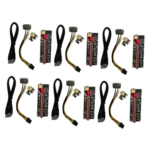 6 juegos de cables extensor PCI-e para soporte GPU miniatura 1