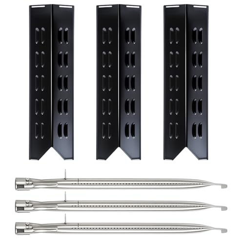 FSOGBG3005 Grill Replacement Parts for Outdoor Gourmet Grill Parts 3 Burner Flame Tamer Burner Tube FSODBG1204 FSODBG3003 FSODBG1205 FSODBG1200 Outdoor Gourmet Pro Triton Parts Heat Shields Burners