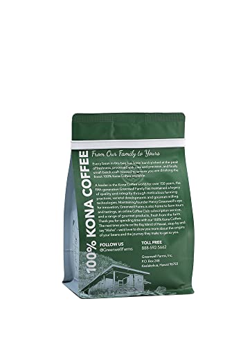 Greenwell Farms 100% Hawaiian Kona Coffee - French Roast, Whole Bean, 8oz miniatura 2