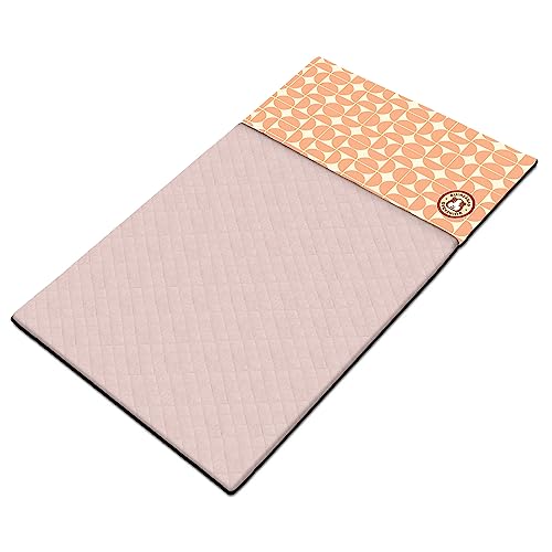 GuineaDad Premium Liner Fleece Guinea Pig Cage Liner Ultra-Plush Reusable Fleece Bedding with Waterproof Bottom Extra Absorbent Liner for 2x4 C&C Cage (Peach Pie)
