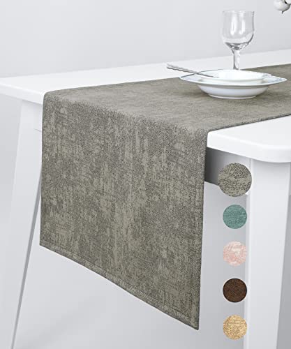 pamuq® Tischläufer | 48x160 cm | div. Farben | abwaschbar & fleckenabweisend | Tischdecke Table Runner Läufer Tisch-Deko Tischband Tafeltuch Tischtuch Tischwäsche Cover