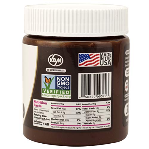 Nutilight Sugar Free Hazelnut Spread With Cocoa, Keto And Diabetic Friendly, Vegan, Kosher, Non-Gmo, 100% Natural, Cholesterol-Free, Gluten-Free, And Soy-Free, 11 Ounces (Pack Of 2) #TOP1