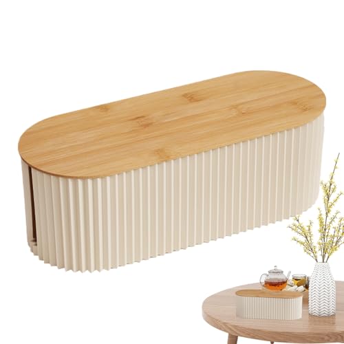 Murman Boîtes Multiprise, Boite Rangement De Câbles Avec Couvercle En Bois, Boîtes De Prises, Cache-Cordon Multifonctionnel Et Boîte De Gestion Cache-extension De...