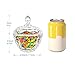 ComSaf Glass Candy Dish with Lid, 9OZ Small Candy Jars with lid for Office Desk, Covered Candy Dish for Office Desk, Decorative Cute Glass Jar, Jewelry Box for Wedding Party Buffet Decor
