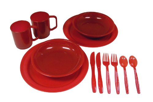 Coleman Conjunto de jantar para 2 pessoas, as cores podem variar