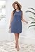 Sampeel Sundresses for Women 2025 Business Casual Dress Summer Beach Vacation Dresses Blue L