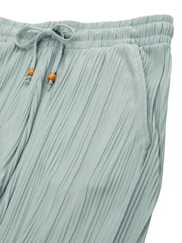 Pantalon jambe large taille haute pour silhouette libre en été - 4