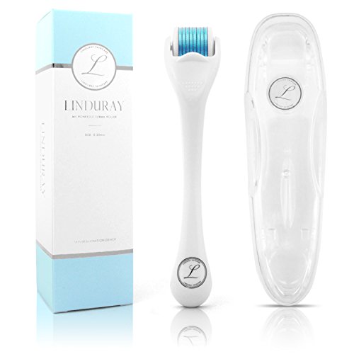 Microneedling Derma Roller Kit for Face, Body, Hair & Beard - Micro 540 Titanium Microneedle Microdermabrasion Tool - Storage Case & Ebooks Included