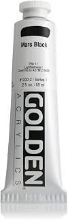GOLDEN Heavy Body Acrylic Paint, 2 Ounce, Mars Black