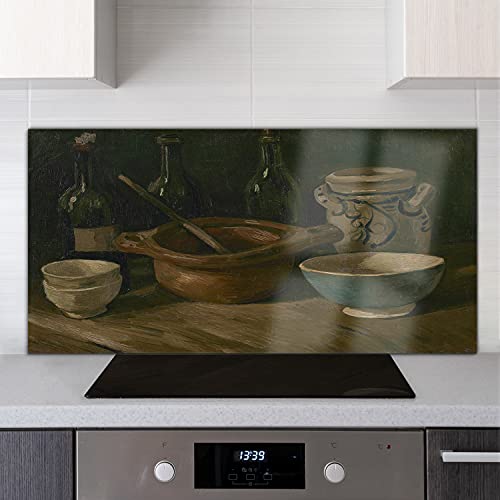 Bouteille de céramique décorative en verre trempé pour cuisine